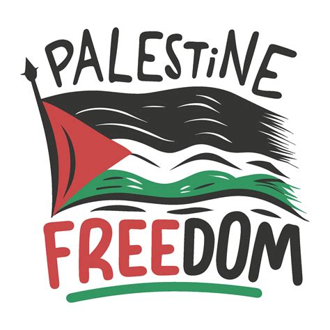 Palestine freedom day hand drawn lettering. 32998676 Vector Art at Vecteezy