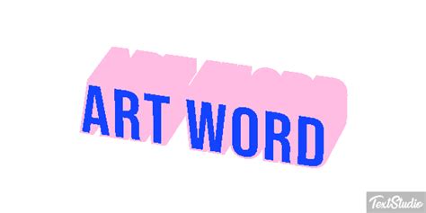 Art Word Word Animated GIF Logo Designs