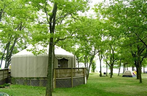 Image result for kelleys island yurt | Camping in ohio, Kelleys island, Ohio state parks