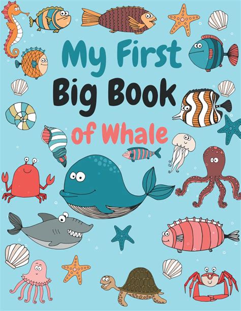 My First Big Book of Whale: Color Therapy an Anti-stress Coloring Book ...