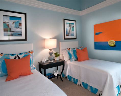 Blue Orange Bedroom Ideas, Pictures, Remodel and Decor