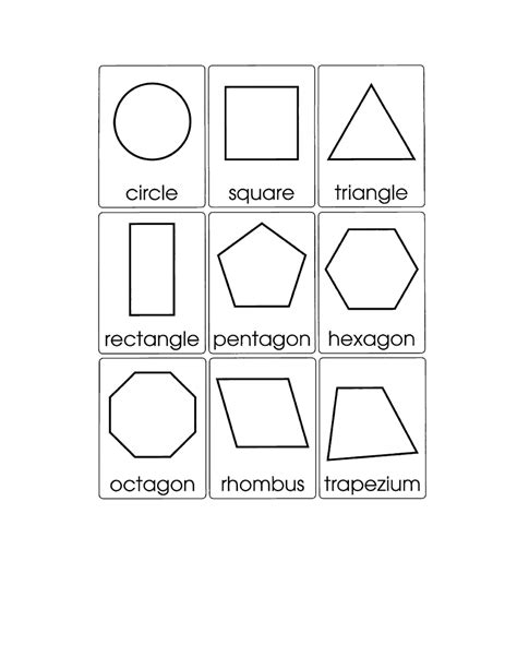 10 Best Images of 2D Shapes Worksheets - 2D Shape Names, Basic Geometric Shapes Worksheets and ...