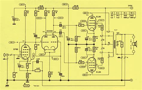 Guitar Valve Amplifier Circuit Diagram