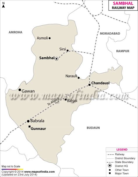 Sambhal Railway Map