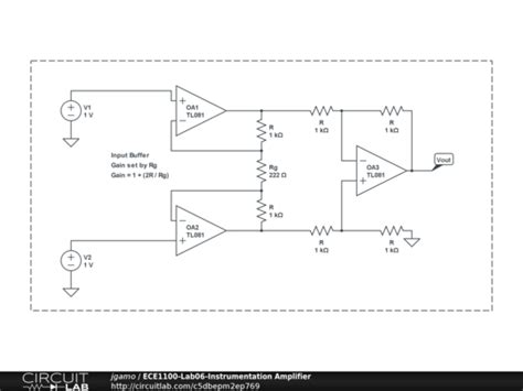 ECE1100-Lab06-Instrumentation Amplifier 1 - CircuitLab