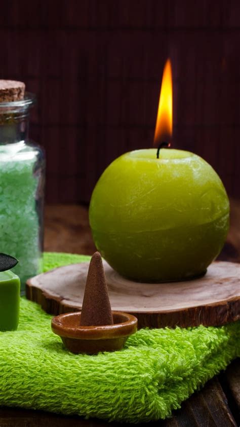 Candles , Green Candles, Spa Candles HD phone wallpaper | Pxfuel