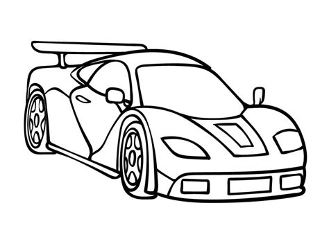 Coloriage Voiture de Course de Vitesse - télécharger et imprimer ...