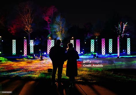 Brooklyn Botanic Garden holidays light show in New York on November ...