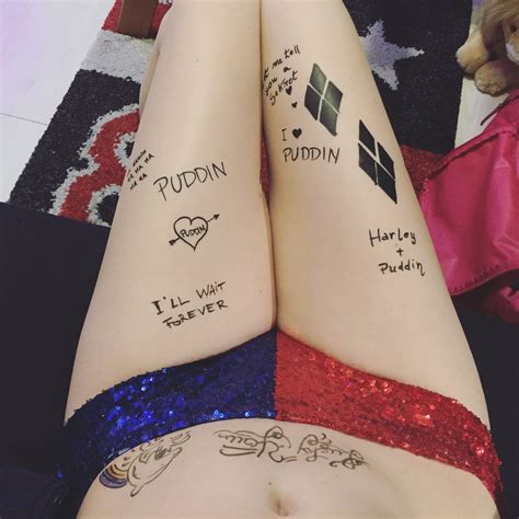 Harley Quinn Puddin Tattoo