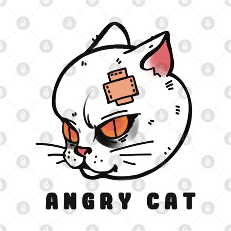 Bully cat - Cat Cartoon Face - T-Shirt | TeePublic