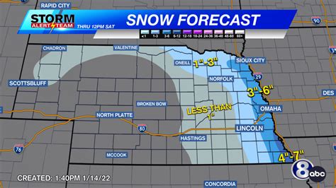 Accumulating snow for some in eastern Nebraska