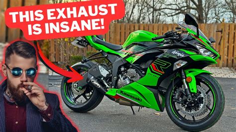 Ninja ZX6R Gets LOUD! M4 Exhaust Install! - YouTube