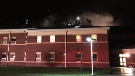 Blacksburg Middle School's roof caught on fire. (Photo: Mark Miear/Superintendent)