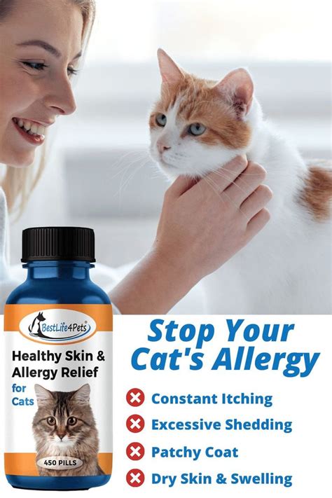 Healthy Skin, Coat and Allergy Relief Dermatitis Remedy for Cats (450 pills) | Cat skin, Cat ...