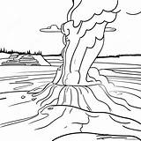Yellowstone National Park Geysers And Hot Springs Coloring Page 51334  sketch template