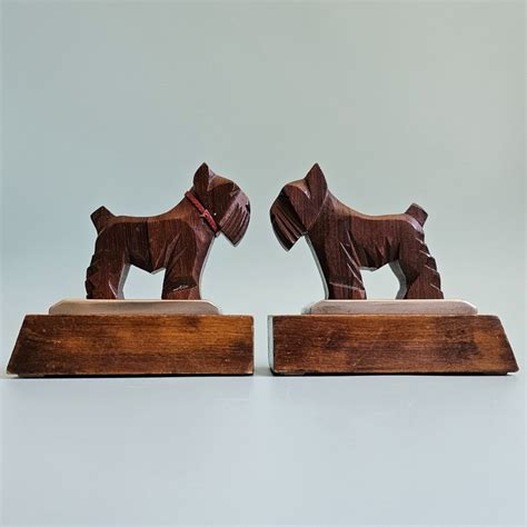 Bookends (2) - Art Deco - Wood - Catawiki