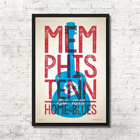 Memphis Poster, Memphis Wall Art, Memphis Print, Memphis Art Print, Memphis Skyline, Memphis ...