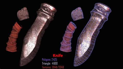 3D Knife for game - TurboSquid 1832785