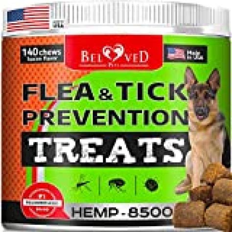 Beloved Pets Flea and Tick Control Treats for Dogs with - Flea Prevention Soft Chews - Natural ...