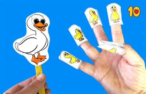 Five Little Ducks Finger Puppets – 10 Minutes of Quality Time