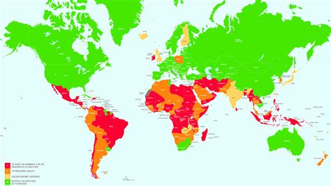 Countries where abortion is illegal around the world