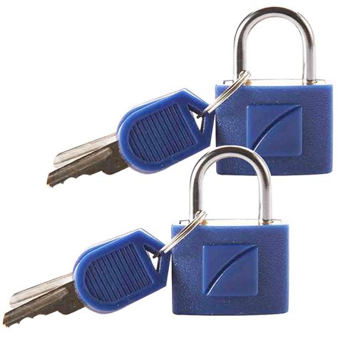 Suitcase Padlock (2 Pairs of Indenti-Keys per Pack)