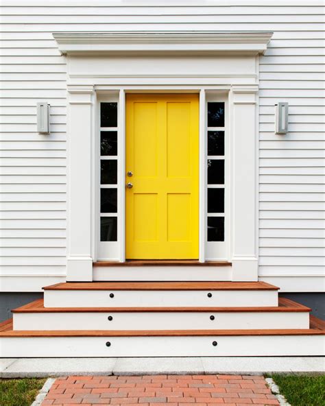 Yellow front door ideas for a lively house entrance – TopsDecor.com