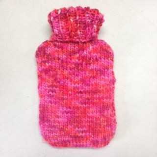 Knit your own Hot Water Bottle Cover - easy free pattern to download