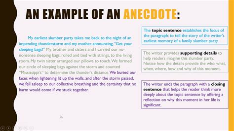 Anecdote Definition