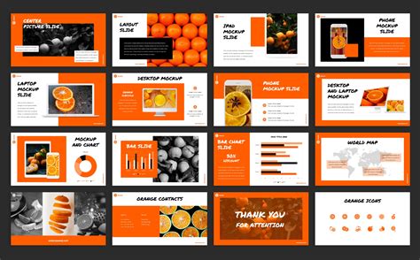 Orange PowerPoint Template #80160