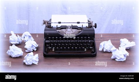 Vintage typewriter and old books Stock Photo - Alamy