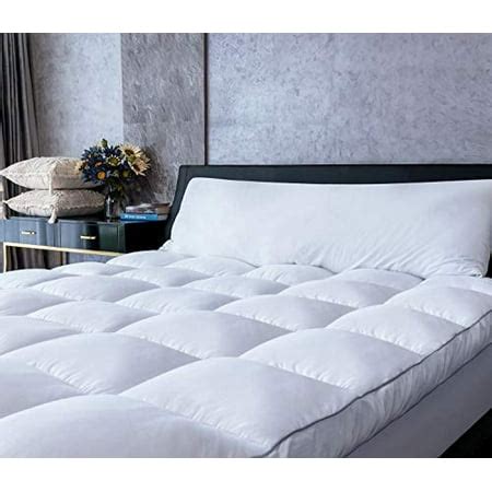 Mattress Topper Full Cooling Plush Pillow Top Mattress Bed Topper, Extra Thick Hotel Quality ...