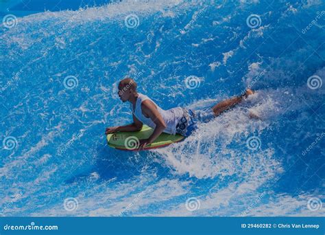 Rider Bodyboarding Wave Pool Editorial Photography - Image of water, southafrica: 29460282