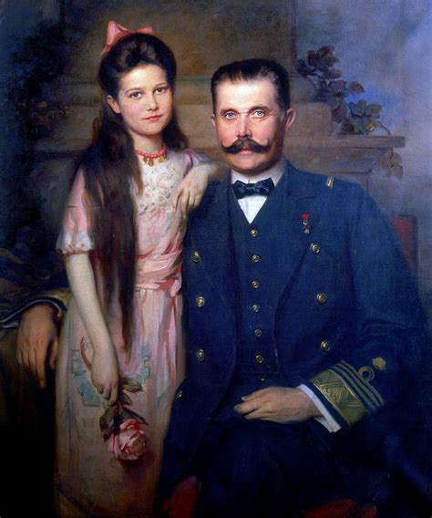 Unknown artist, Portrait of Archduke Franz Ferdinand of Austria and his daughter Sophie ...