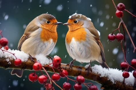 Winter Birds Art Free Stock Photo - Public Domain Pictures