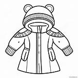 Winter Clothes Coloring Page 28394 22420 sketch template