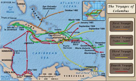 Christopher Columbus Voyage Map | World Map 07