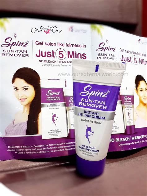 Uneven Tanned Arms No More - Spinz Sun-Tan Remover Instant De-Tan Cream Review