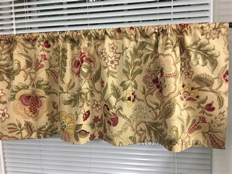 Waverly Valance. Lined Valance Floral Curtain Valance Window | Etsy