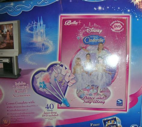 BELLA DANCERELLA DANCE STUDIO & DVD - DISNEY PRINCESS CINDERELLA NIB ...