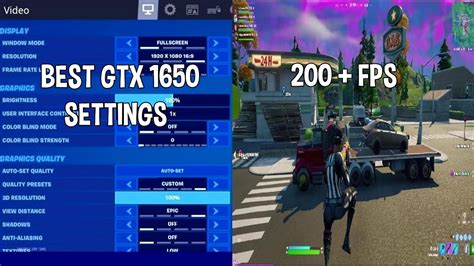 The BEST Graphic Settings For A GTX 1650 Super(Season 5 Fortnite) FPS ...