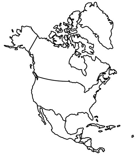 Blank Map of Central America - GIS Geography