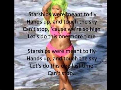 Nicki Minaj- Starships Lyrics - YouTube