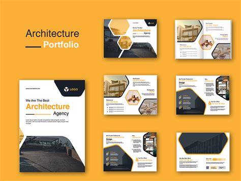 Architecture Portfolio Template Design by Invato Agency on Dribbble