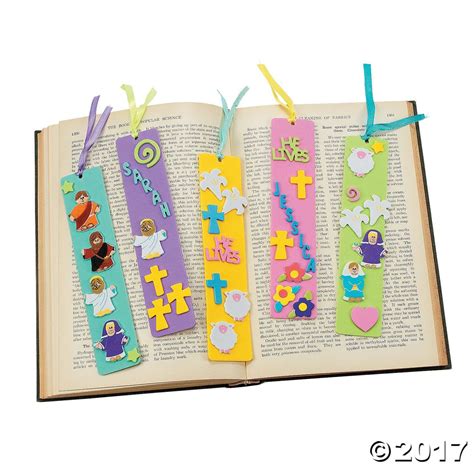 He Lives Foam Bookmarks | Bookmarks kids, Bookmark craft, How to make ...