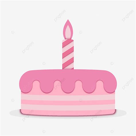 Pink Birthday Cake Clipart PNG Images, Pink Birthday Cake Clipart, Cake, Birthday, Pink PNG ...