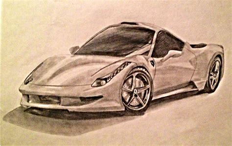 Ferrari 458 Sketch by Falcofan100 on DeviantArt