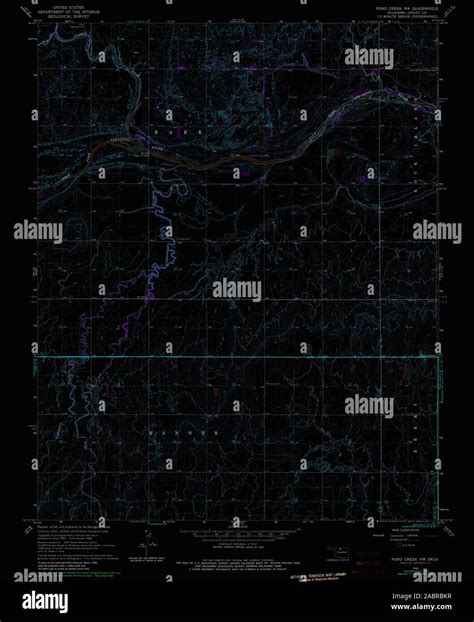 Map of pond creek oklahoma hi-res stock photography and images - Alamy