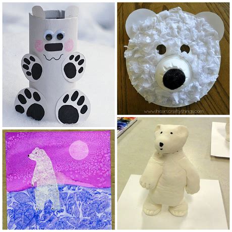 Winter Polar Bear Crafts for Kids to Make - Crafty Morning