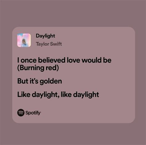 Daylight - Taylor Swift